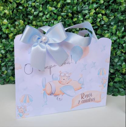 Sacolinha Personalizada o tempo voa (30 unidades) - Imagem 2