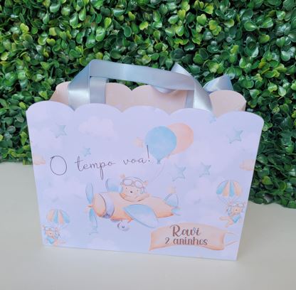 Sacolinha Personalizada o tempo voa (30 unidades) - Imagem 4