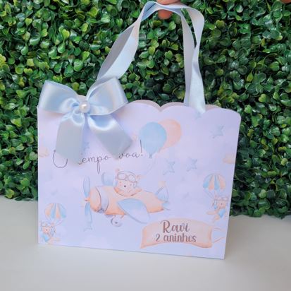 Sacolinha Personalizada o tempo voa (30 unidades) - Imagem 6